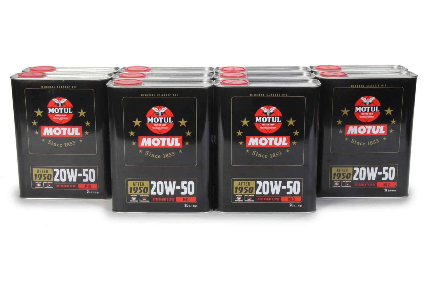 MOTUL USA Classic Performance Oil 20w50 Case 10 x 2 Liter 110621