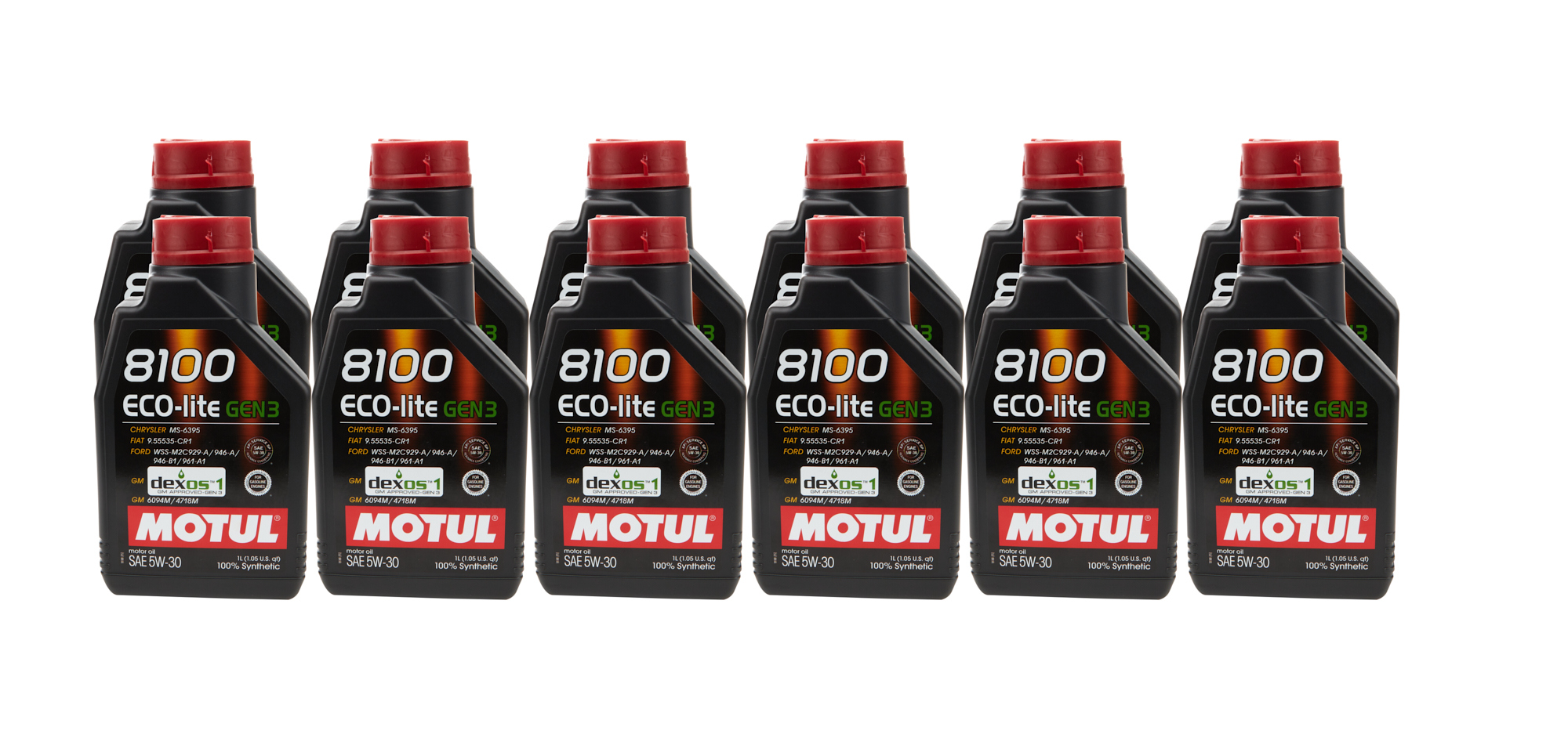 MOTUL USA 8100 Eco-Lite Gen3 5w30 Case 12X1L 111361