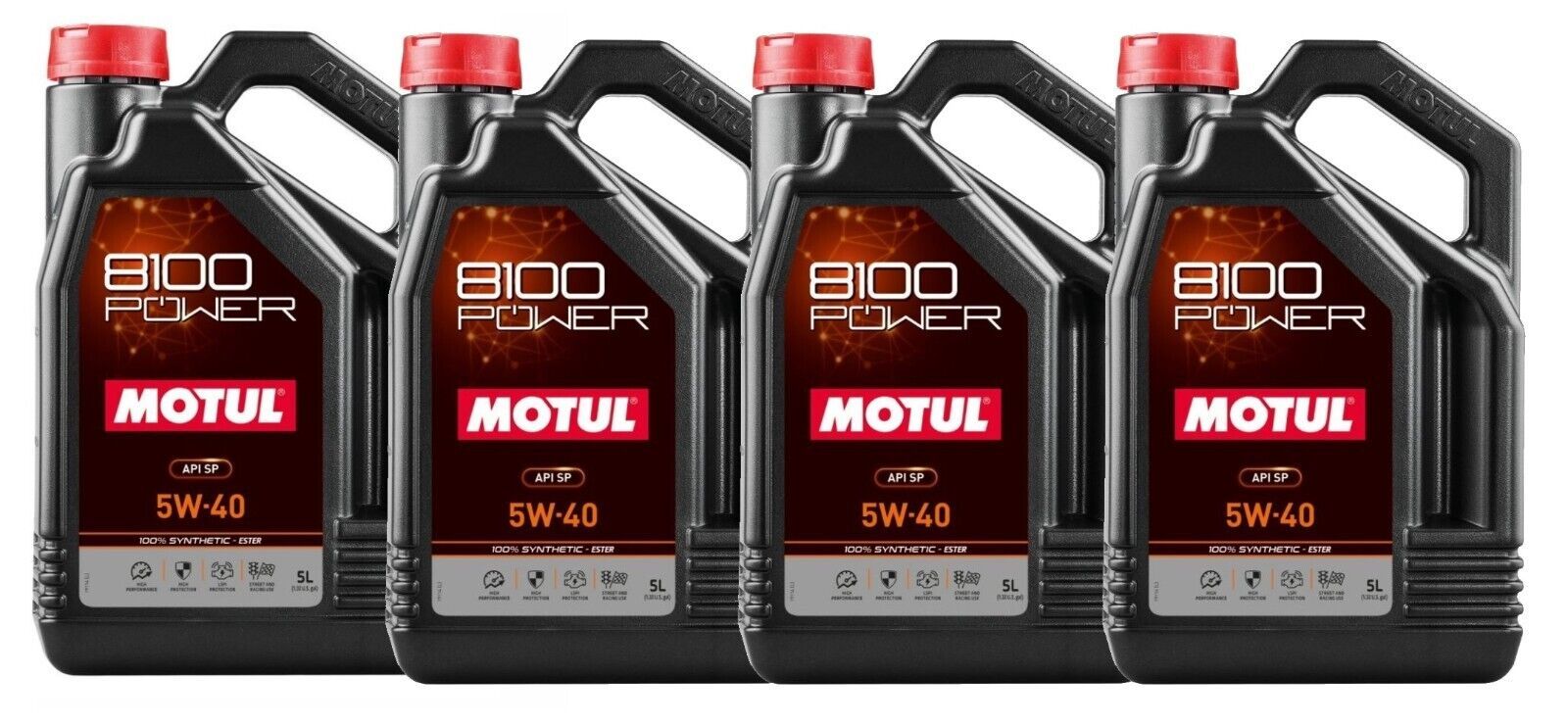 MOTUL USA 8100 Power 5w40 Case 4 x 5 Liter 111809