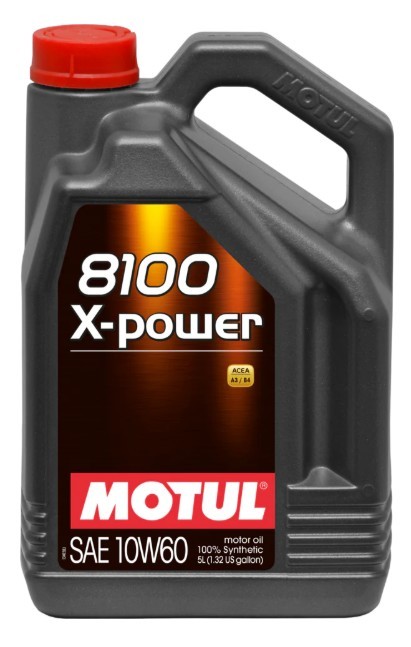 MOTUL USA 8100 X-Power 10W-60 5 Liter Bottle MTL114867