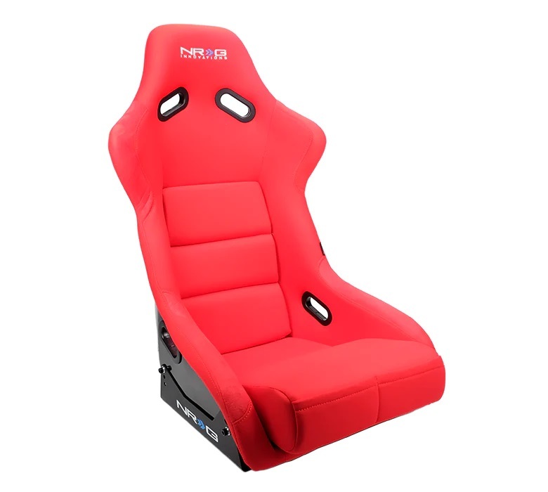 NRG INNOVATION Seat FRP Large Red Cloth FRP-300RD