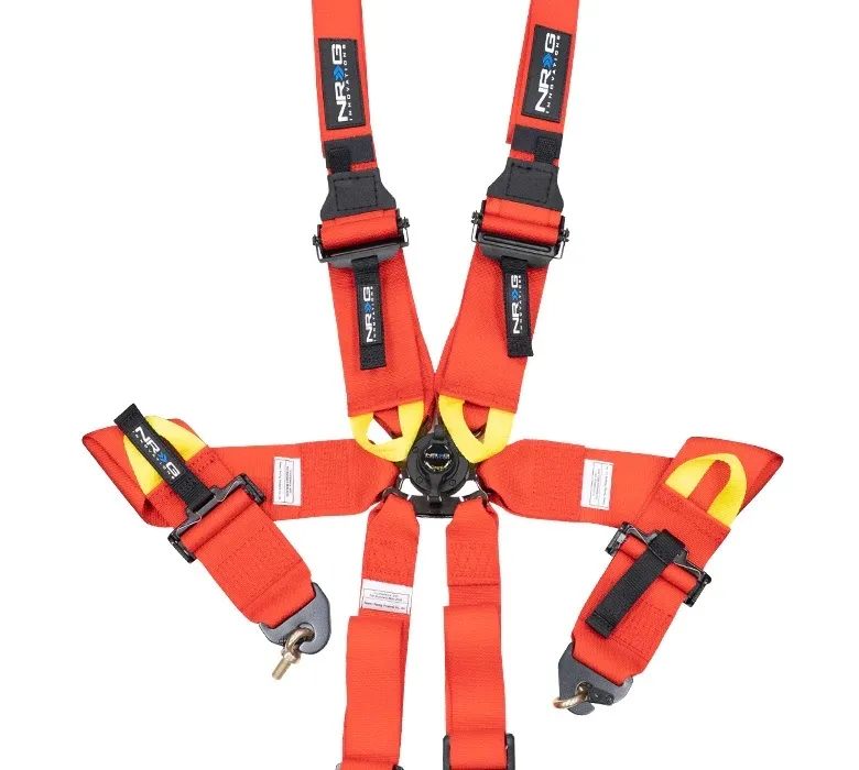 NRG INNOVATION Harness 6pt Camlock Red Hans FIA SBH-HRS6PCRD