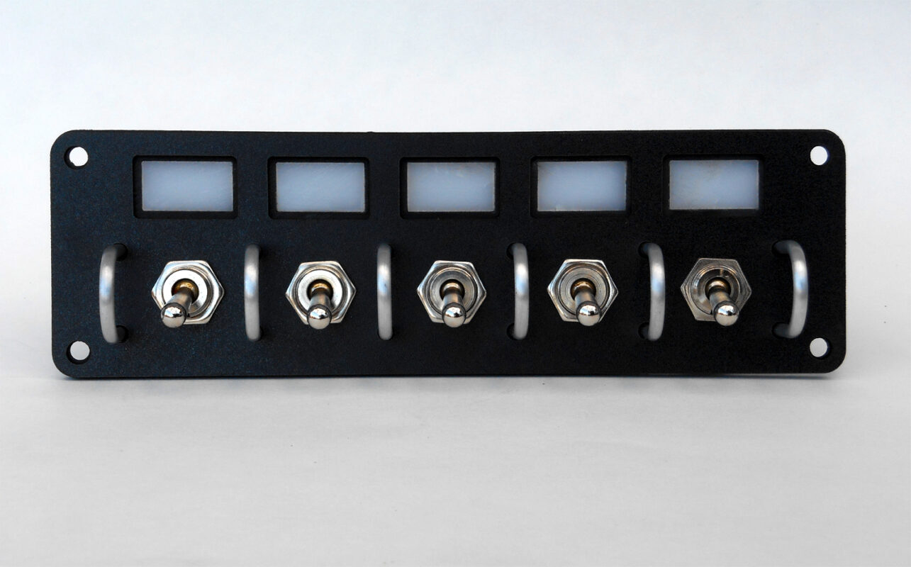 Toogle Panel NEW VINTAGE USA Toggle Panel Performance W/ Guards White LED 21101-01
