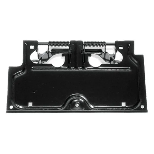 OMIX-ADA License Plate Bracket B lack; 87-95 Jeep Wrangle 11233.01