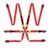 OMP RACING, INC. First 2 Harness Red Clip In 6 Point DA0-0208-A01-061