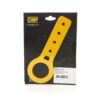 OMP RACING, INC. Tow Hook Aluminum 6mm Thick FIA Yellow EB0-0572