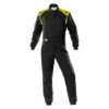 OMP RACING, INC. FIRST-S Suit Anthr  And Flo Yellow Size 54 IA0-1828-E01-SF-184-54