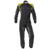 OMP RACING, INC. TECNICA HYBRID OVERALL F IA 8856-2018 BLACK / FLU IA0-1864-A01-178-56