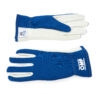OMP RACING, INC. Rally Gloves Blue Size Large IB0-0702-A01-041-L