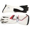 OMP RACING, INC. Tecnica Gloves White Small IB0-0772-A01-020-S