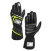OMP RACING, INC. FIRST GLOVES FIA 8856-20 18 MY2025 BLACK / FLUO Y IB0-0776-B01-178-S