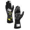 OMP RACING, INC. SPORT GLOVES FIA 8856-20 18 BLACK / FLUO YELLOW S IB0-0777-A01-178-XS