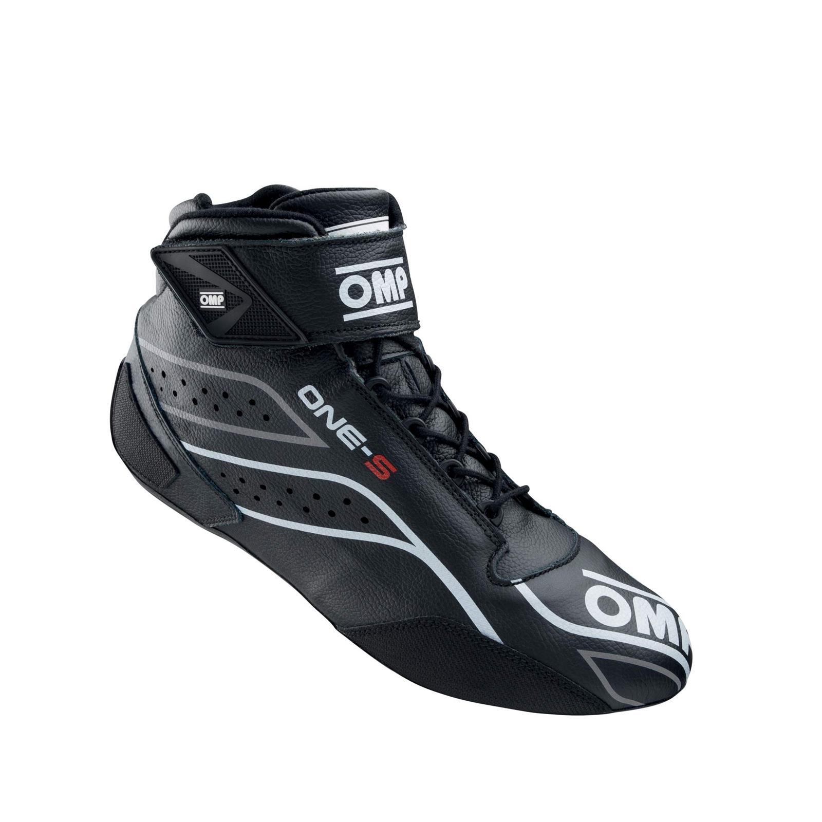 OMP RACING, INC. ONE-S SHOES FIA 8856-201 8/SFI BLACK SZ. 45 IC0-0822-A03-071-45