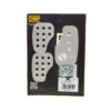 OMP RACING, INC. 3 Pedal Set Smooth Aluminium OA0-1030