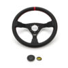 OMP RACING, INC. WRC Steering Wheel Black And Red .350 Dia Grip OD0-1980-073