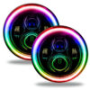 ORACLE LIGHTING 7in LED Headlights Black Bezel Colorshift 5769-332