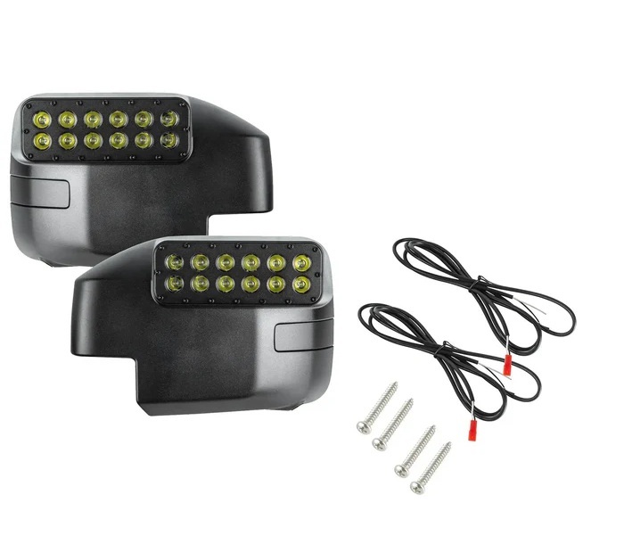 ORACLE LIGHTING 21-26 Bronco Side Mirrors W/ Ditch Lights 5894-001