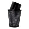 OTR FILTERS Filter Air Kart Asphalt 2.437in Inlet 5in Black CY11001B-BLK