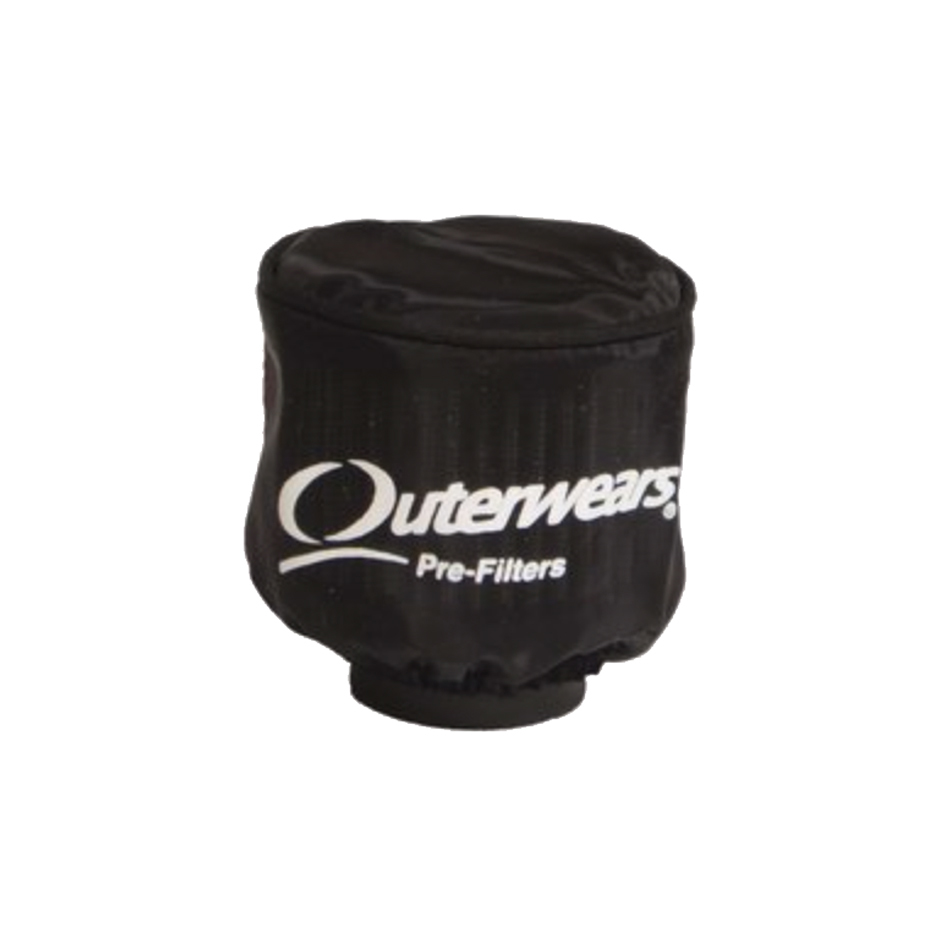 OUTERWEARS Pre-Filter Water Repel Black 3.5in Dia x 6in Ta 20-1010-01