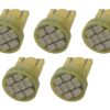 PACER PERFORMANCE T10 LED Amber Bulbs 5 Pack 20-100