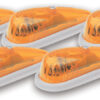 PACER PERFORMANCE Hi-Five Cab Roof Lights Amber Teardrop 20-205