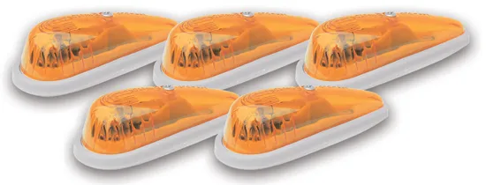 PACER PERFORMANCE Hi-Five Cab Roof Lights Amber Teardrop 20-205