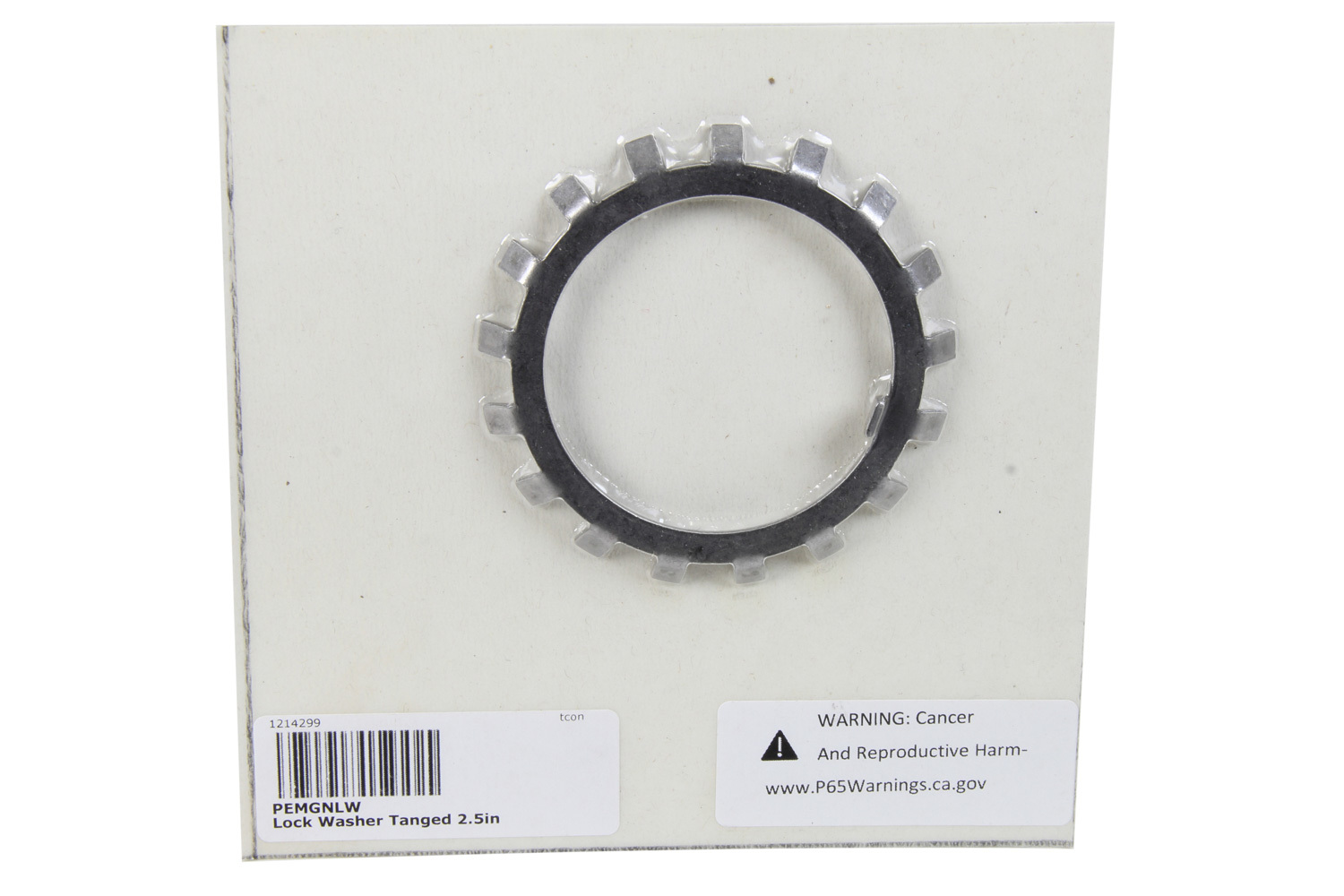PEM Lock Washer Tanged 2.5in GN GNLW