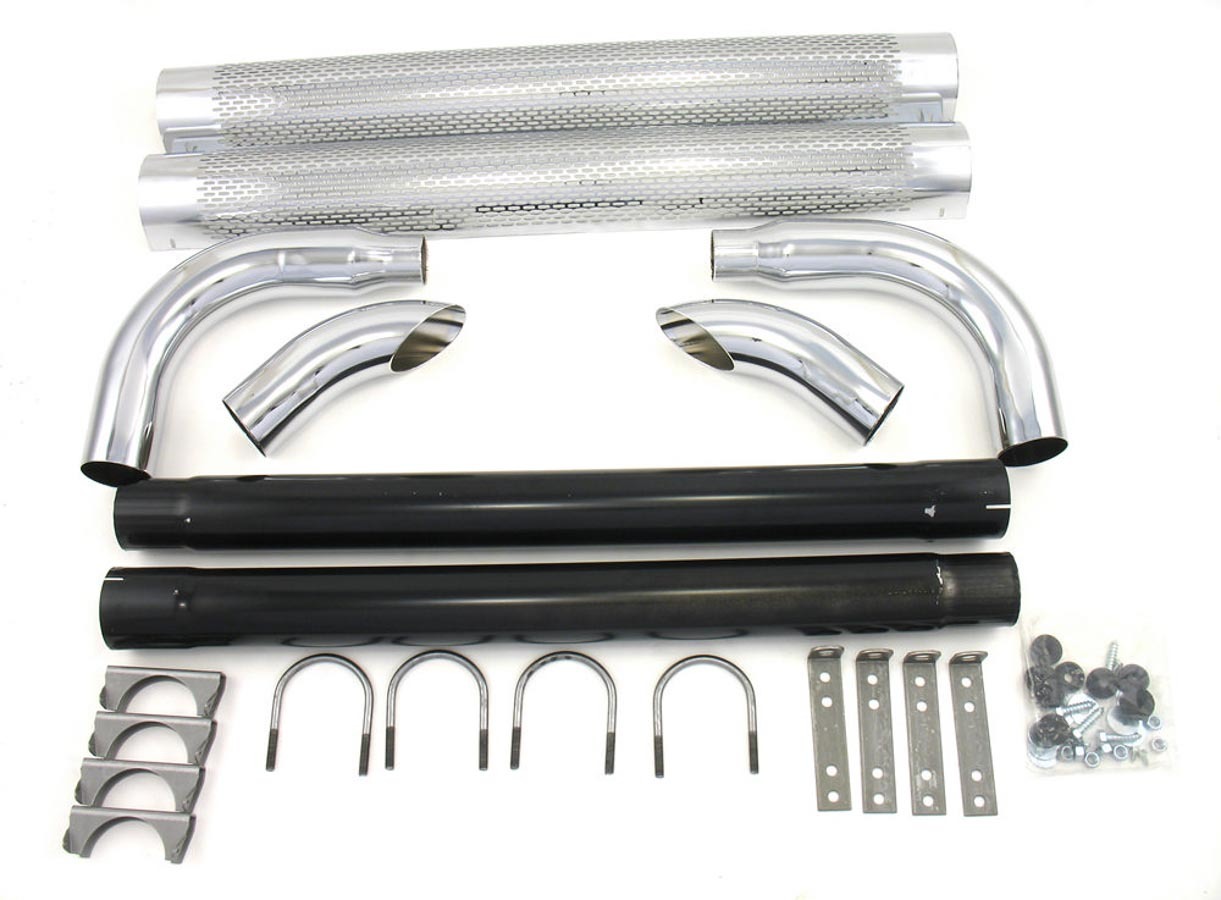 PATRIOT EXHAUST Chrome Side Pipes - 50in H1050