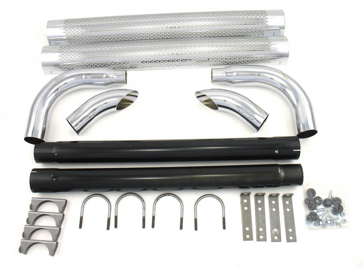 PATRIOT EXHAUST Chrome Side Pipes - 70in H1070