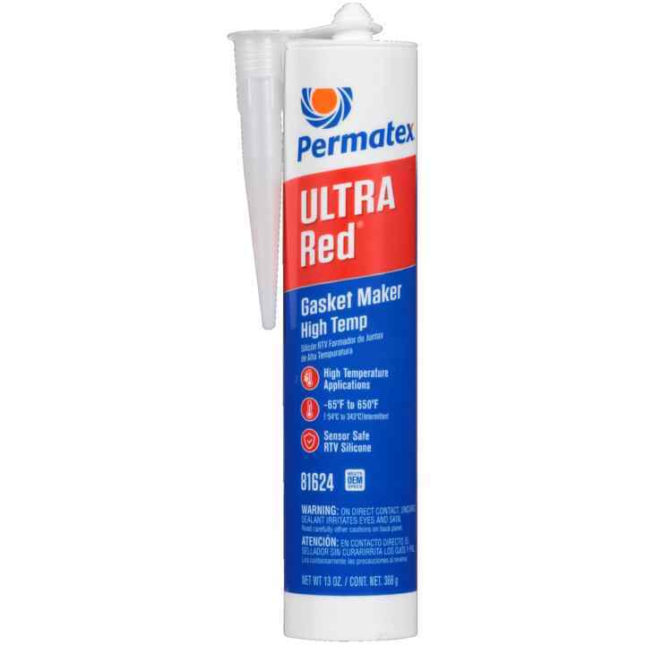 PERMATEX Ultra Red Gasket Maker 13 oz Cartridge 81624