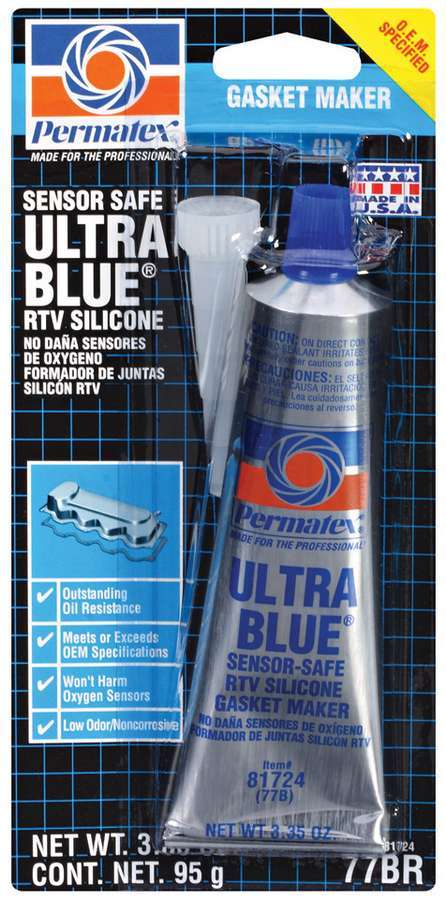 PERMATEX Ultra Blue Gasket Maker 3oz Carded Tube 81724