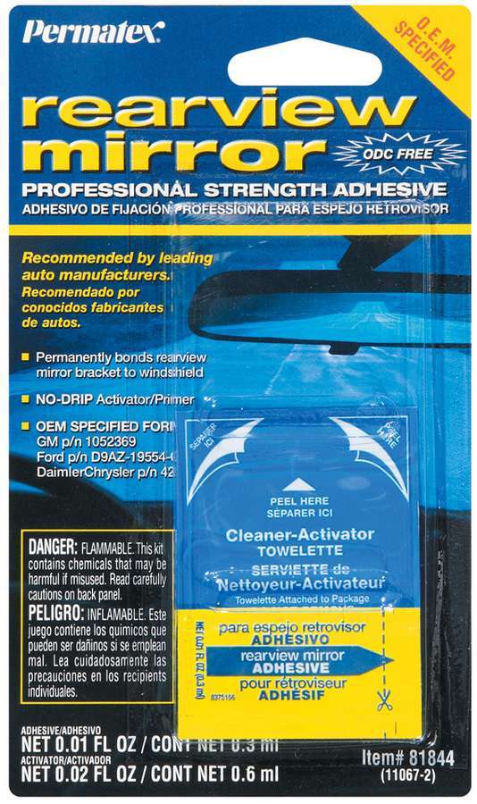 PERMATEX Rearview Mirror Adhesive 81844