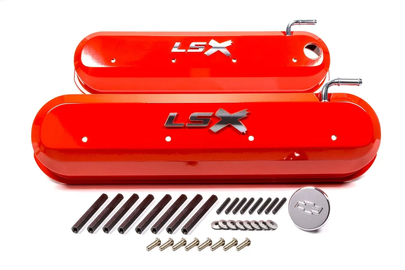 PROFORM GM LS Valve Covers - Slant Edge - Orange 141-257