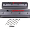 PROFORM SBC Valve Cover Slant Edge Black Crinkle 141-845