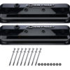 PROFORM SBC Valve Covers Slant Edge Liquid Black 141-847