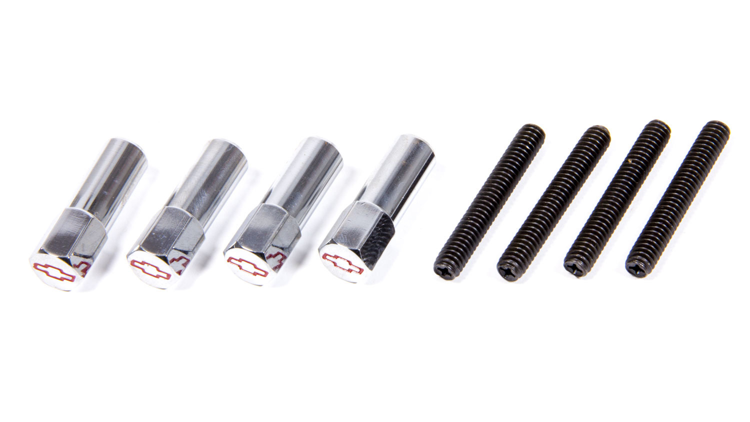PROFORM Valve Cover Nuts Chrome w/Red Bowtie 141-909