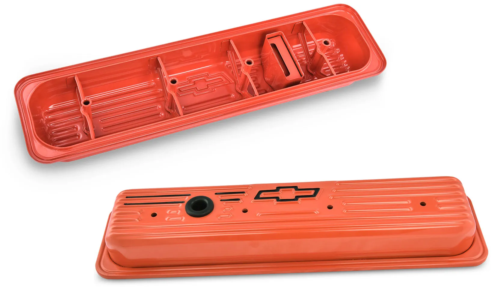 PROFORM SBC Center Bolt Valve Covers Orange 141-918