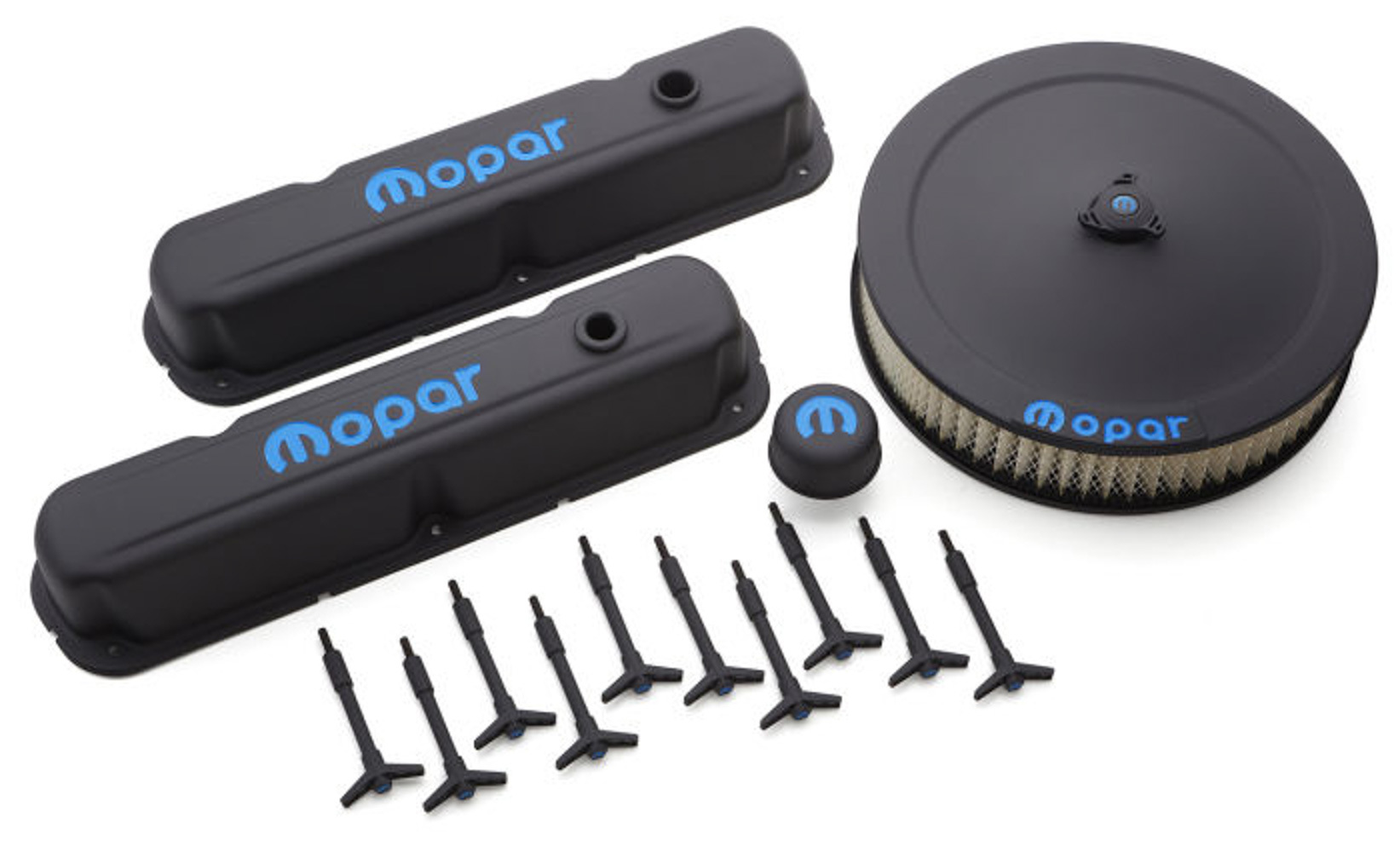 blue engine dress up kit Proform Engine Dress-Up Kit Blac k Crinkle w/Blue MOPAR 440-758