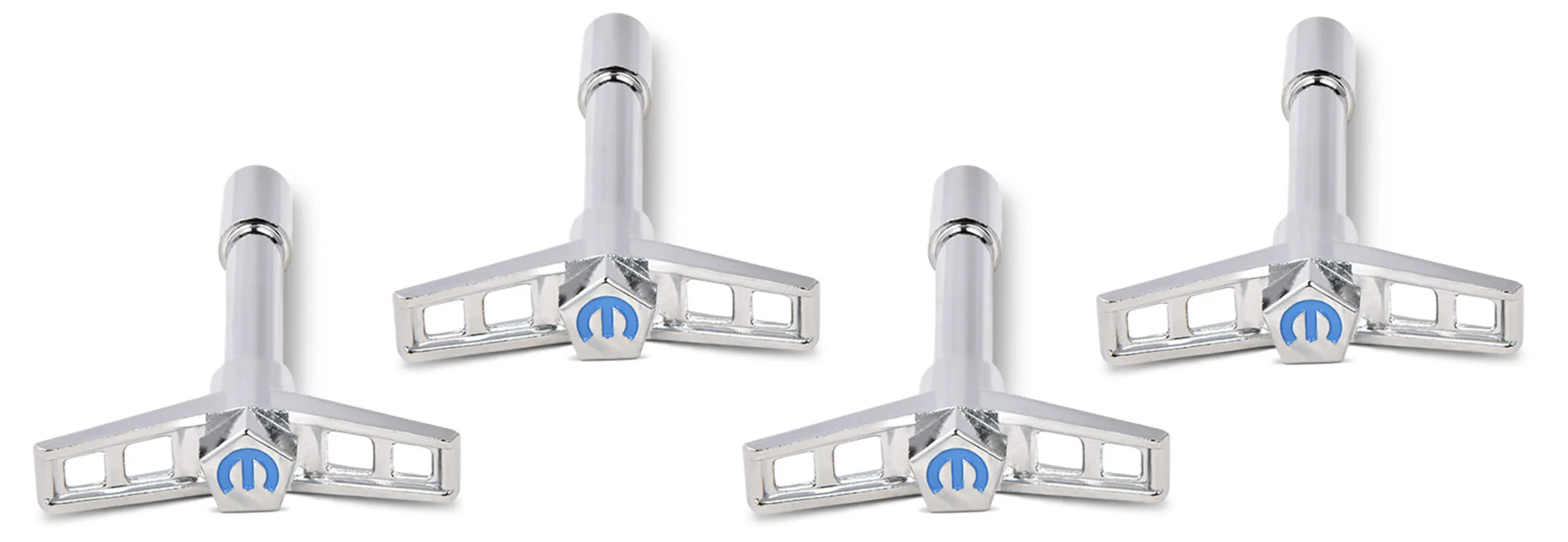 PROFORM Mopar V/C Wing Nuts Chrome Blue Emblem 440-902