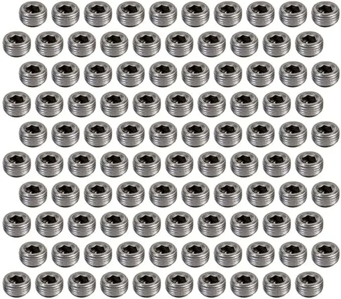 PIONEER 1/2 Pipe Plugs 100pk Hex Socket PP-568-T-100