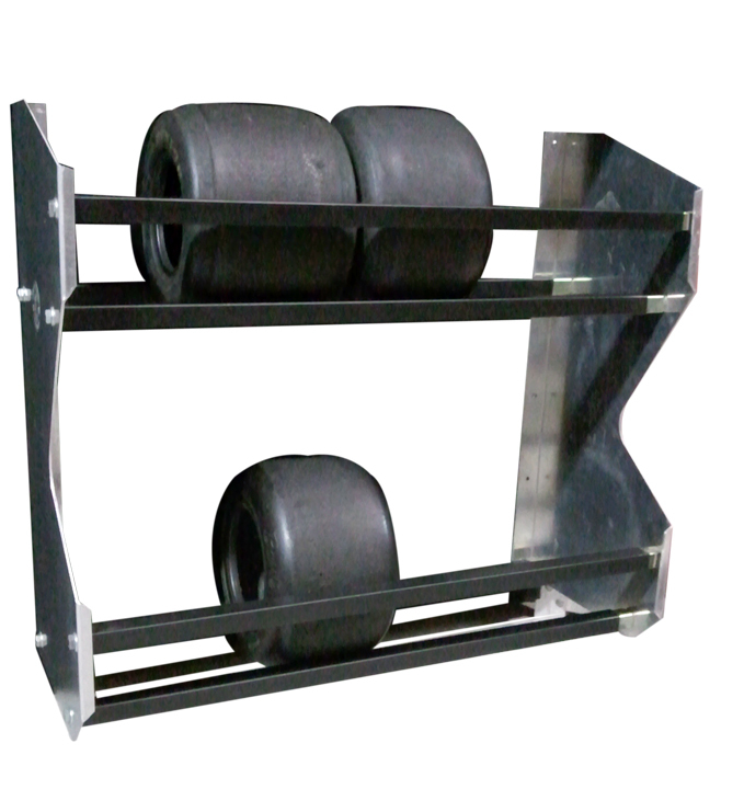 Kart Moving Rack PIT-PAL PRODUCTS 2-Tier Karting Tire Rack 388