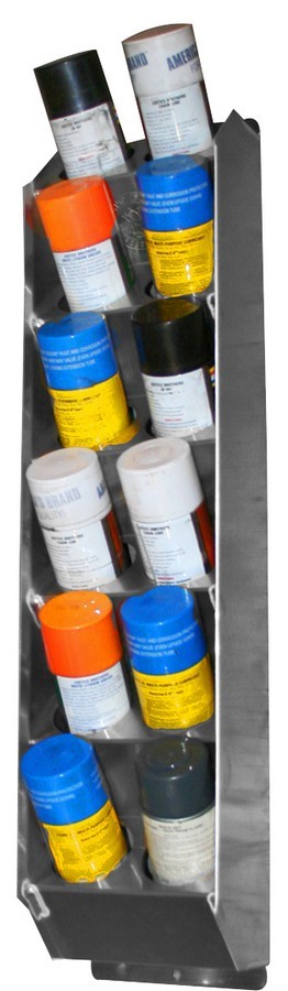 PIT-PAL PRODUCTS Aerosol Spray Can Shelf 12 Can Vert. V99