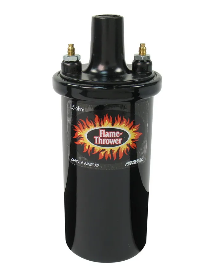PERTRONIX IGNITION Flame-Thrower Coil - Black Oil Filled 1.5 ohm 40011