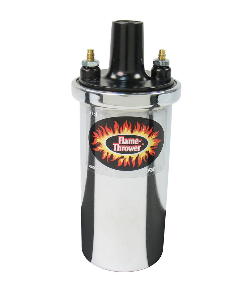 PERTRONIX IGNITION Flame-Thrower Coil - Chrome oil filled 3 ohm 40501