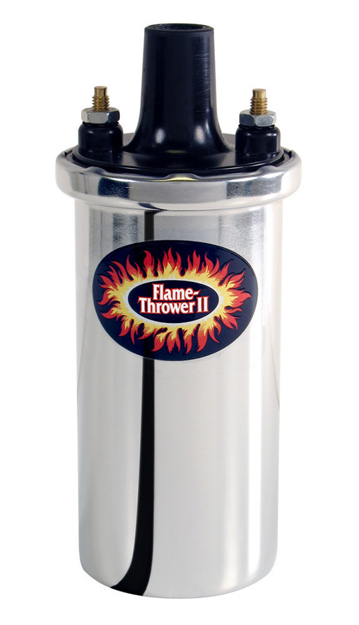 PERTRONIX IGNITION Flame-Thrower II Coil - Chrome- Oil Filled 45001