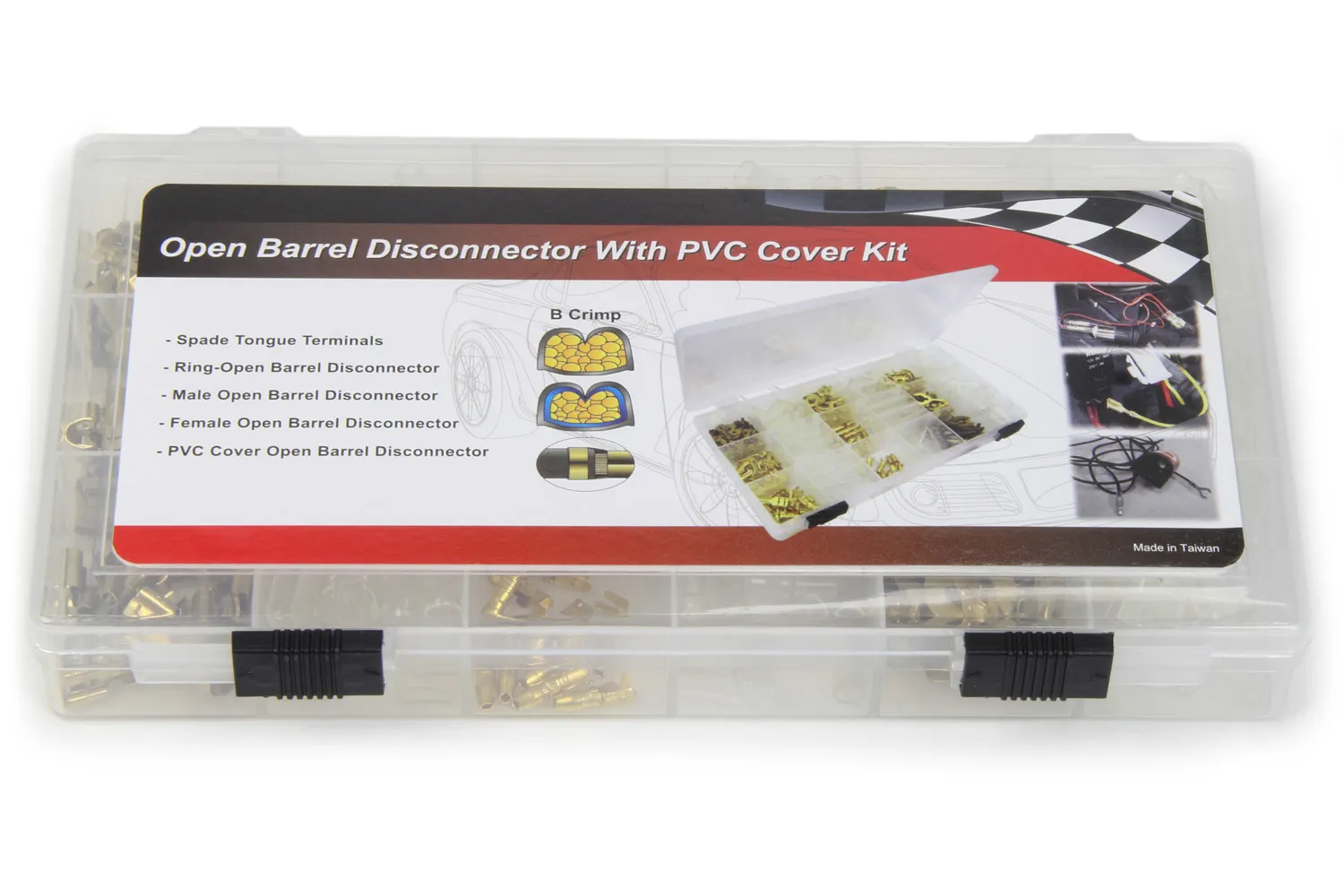 PERTRONIX IGNITION Terminal Kit Brass Open Barrel w/Covers (326pk) A2032