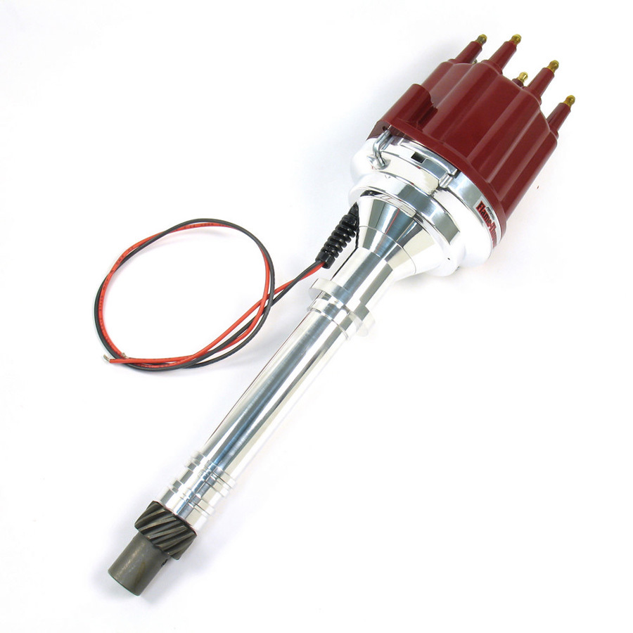 PERTRONIX IGNITION SBC/BBC Billet Dist. w/ Red Cap & Male Tower D100811