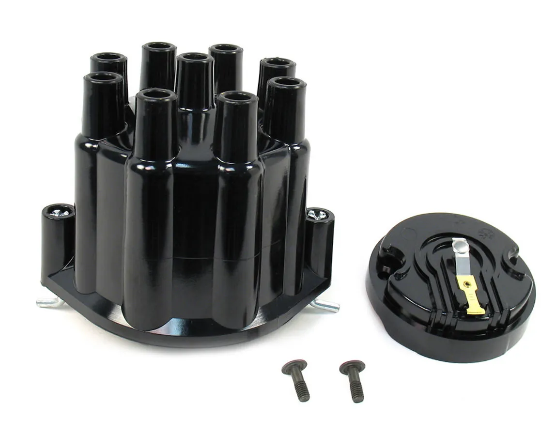 PERTRONIX IGNITION Dist. Cap & Rotor Kit - Black D600700