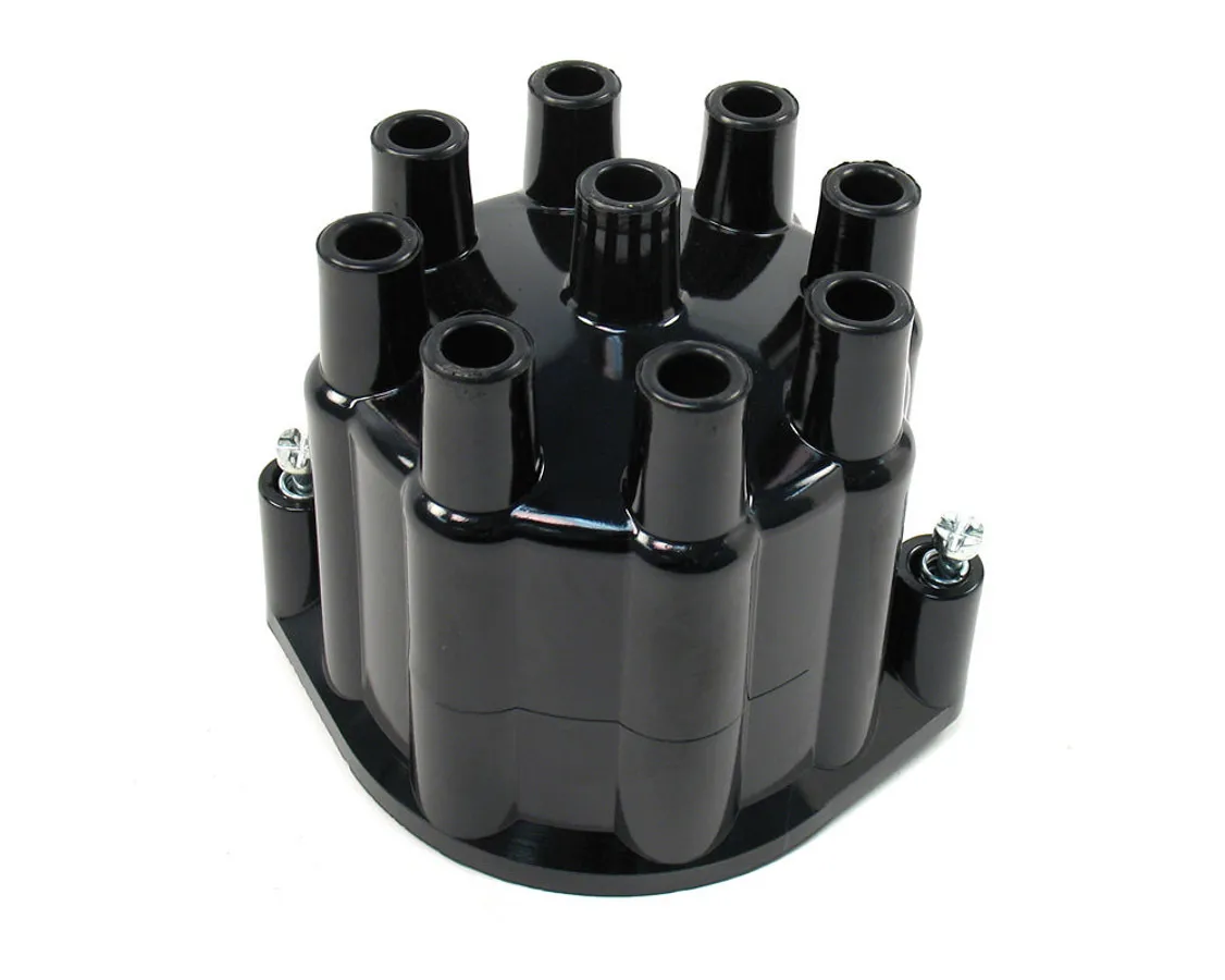 PERTRONIX IGNITION Distributor Cap - Black Billet V8 Distributors D650700