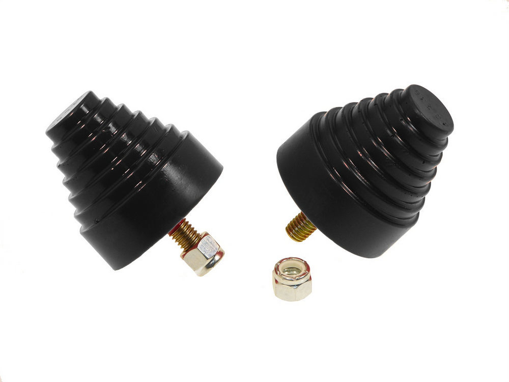 PROTHANE Bump Stop 2-1/4 x 2-1/4 Stepped Cone Pair 19-1318-BL